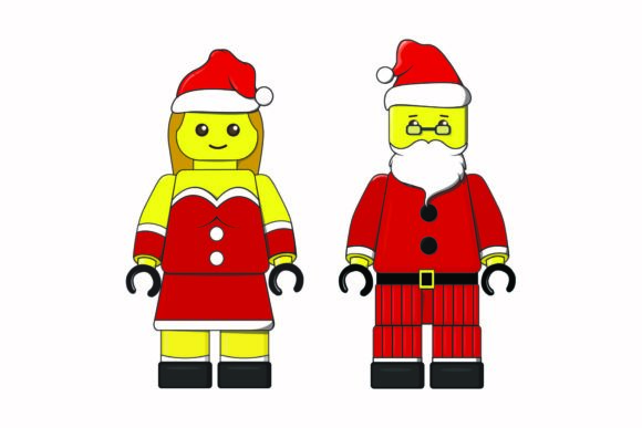 A Yellow Santa Character for Playful Holiday Graphics