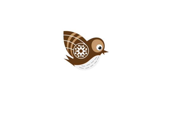 Charming Christmas Bird Cute Vector for Embroidery