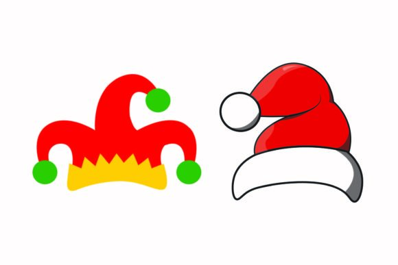 Christmas Cap Buffoon Party: A Festive Graphic for Local Brands