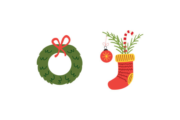 Christmas Decoration Stocking Set Asset