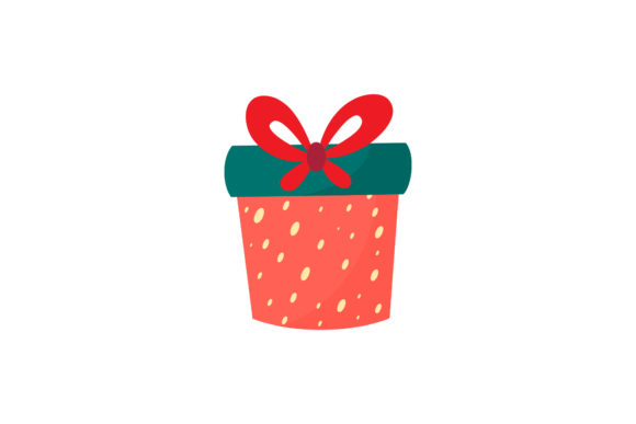 Christmas Gift Vector Cute: A Festive Graphic for Local Brands