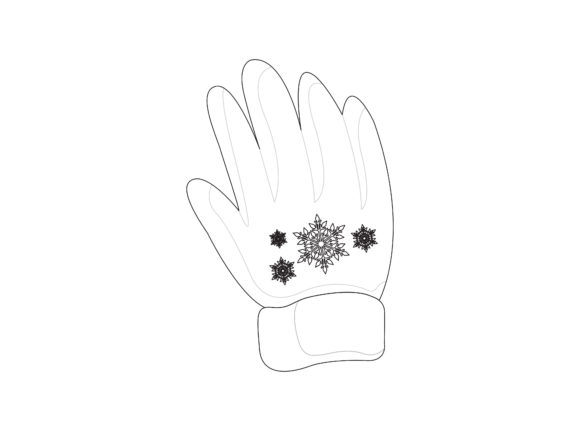 Christmas Gloves Outline Icon: A Festive Touch