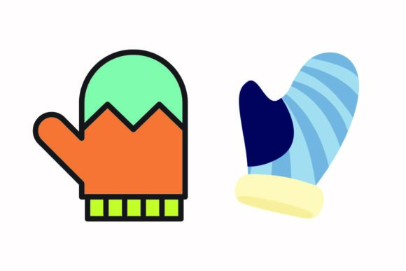 Christmas Gloves Warm Texture Vector: A Must-Have for Holiday Graphics