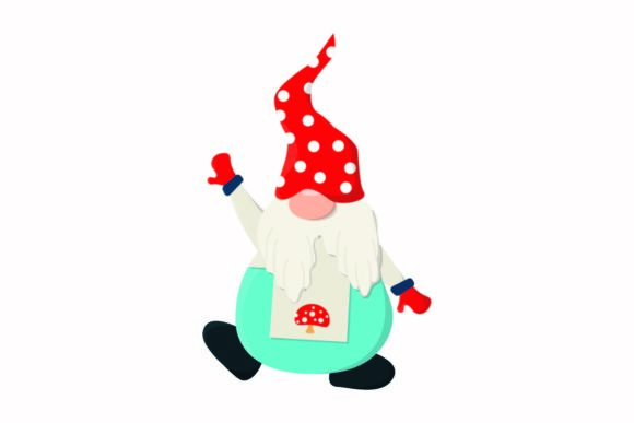 Christmas Gnome Character - Red Blue: A Festive Graphics Gem