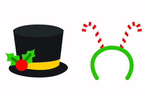 Christmas Hat Headdress Graphics: A Festive Branding Asset