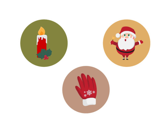 Christmas Icon Santa Claus Vector Bundle for Graphics & Illustrations