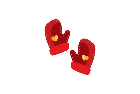 Christmas Illustration Gloves Asset: A Versatile Graphics Tool