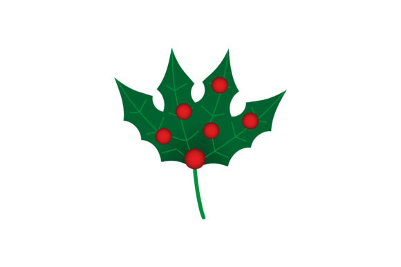 Christmas Illustration Mistletoe Leaf: A Graphics Gem