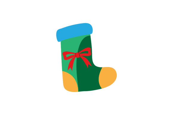 Christmas Illustration Stocking: A Festive Graphics Asset