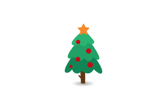Christmas Illustration Tree Asset: A Festive Graphics Addition