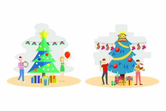 Christmas Ornament Decoration Vector Set: Perfect for Holiday Graphics