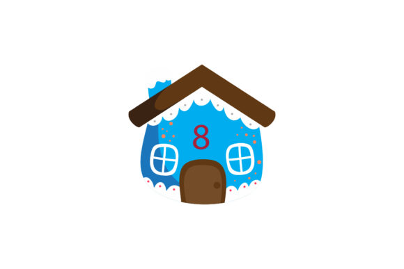 Christmas Snow House Vector: A Charming Addition to Your Graphics