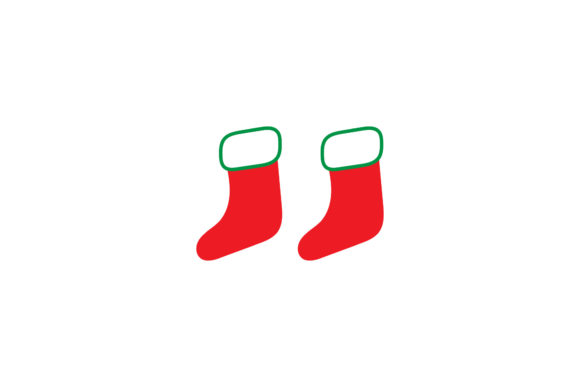 Christmas Stocking Asset: A Festive Graphic for Local Brands