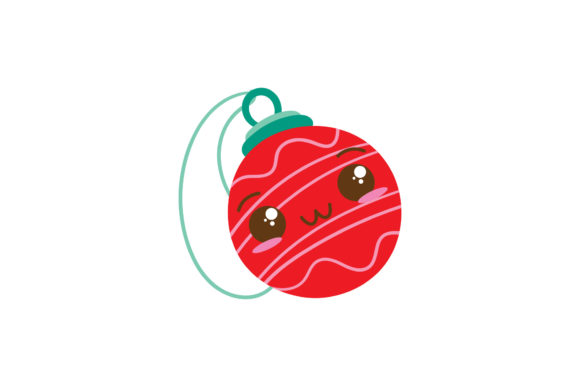Christmas Vector Ball Decoration: A Cute Graphics Asset