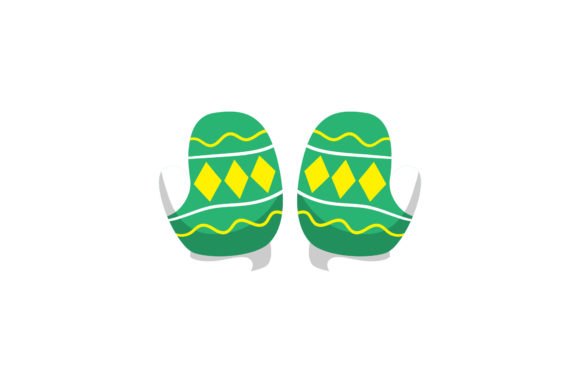 Christmas Winter Gloves Vector Assets for Creative Graphics