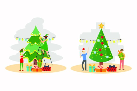 Festive Christmas Graphics for Branding and Illustrations