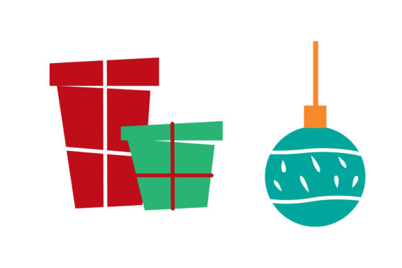 Gift and Ornaments Christmas Set: A Versatile Graphics Asset