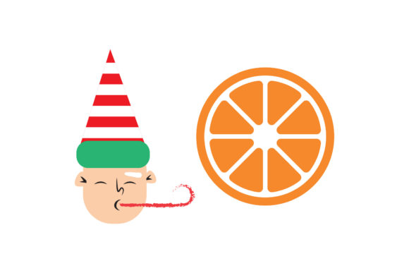 People and Orange Bell Christmas Set: Festive Graphics for Local Brands