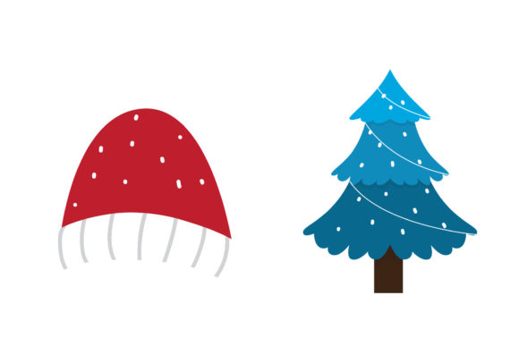 Tree Hat Set Christmas Vector: A Versatile Graphics Asset